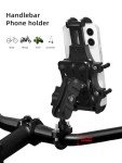 Vibration-Dampening Motorcycle Phone Mount for Handlebar