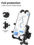 Vibration-Dampening Motorcycle Phone Mount for Handlebar