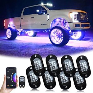 RGB LED Rock Lights Kit for Trucks & ATVs