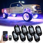 RGB LED Rock Lights Kit for Trucks & ATVs