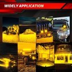 4WDKING 4" Yellow LED Pods for Off-Road Vehicles