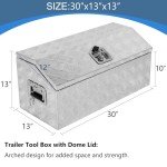 30" Aluminum Trailer Tool Box for ATV & Truck
