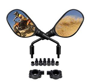 Adjustable ATV Motorcycle Mirrors with 360-Degree View