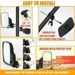 UTV Side Mirror and Center Mirror Set