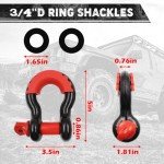 Offroad Recovery Kit with Tow Strap & Shackles