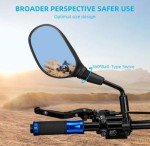 Adjustable ATV Motorcycle Mirrors with 360-Degree View