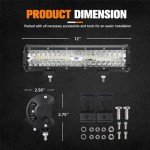 12 Inch 30000LM LED Light Bar for ATV & UTV