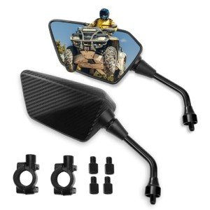 Universal ATV Side Rearview Mirrors with Bolt Mount