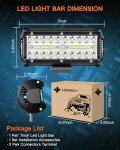 7" LED Light Bar Combo for Off-Road Vehicles