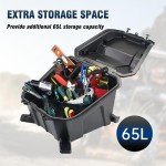 CPOWACE 69 QT Rear Cargo Box for Polaris RZR