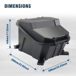 CPOWACE 69 QT Rear Cargo Box for Polaris RZR