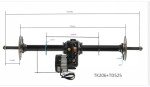 Go Kart Rear Axle Kit with Electric Motor