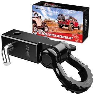 Nilight Heavy Duty Towing Shackle Hitch Receiver
