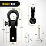 Nilight Heavy Duty Towing Shackle Hitch Receiver
