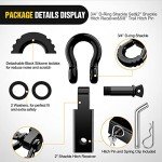 Nilight Heavy Duty Towing Shackle Hitch Receiver