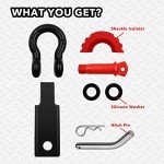 Heavy Duty 2" Shackle Hitch Receiver with D Ring