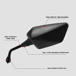 Universal ATV Side Rearview Mirrors with Bolt Mount