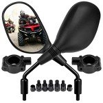 KEMIMOTO Adjustable ATV Handlebar Mirrors