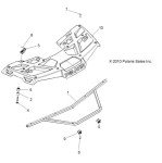 Polaris ATV Front Basic Rack OEM Part 5438546