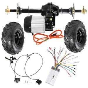 30" Go Kart Rear Differential Axle Kit with Motor