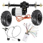 30" Go Kart Rear Differential Axle Kit with Motor