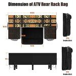 SUNPIE Rear ATV Seat Bag with Storage Compartments