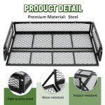 ECOTRIC Universal ATV Rear Cargo Basket Rack
