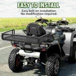 ECOTRIC Universal ATV Rear Cargo Basket Rack
