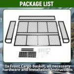 ECOTRIC Universal ATV Rear Cargo Basket Rack
