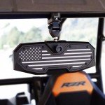 Adjustable UTV Rear View Mirror for 1.5-2.0" Roll Cages