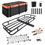 MeeFar 53" Hitch Cargo Carrier with Waterproof Bag