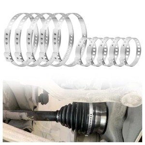 10-Piece Adjustable CV Boot Clamp Kit