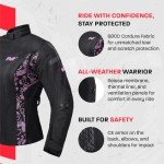 Women's Adventure Motorcycle Jacket with CE Armor
