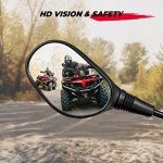 KEMIMOTO Adjustable ATV Handlebar Mirrors