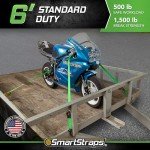 SMARTSTRAPS Retractable Ratchet Tie Downs - 4 Pack