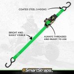 SMARTSTRAPS Retractable Ratchet Tie Downs - 4 Pack