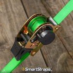 SMARTSTRAPS Retractable Ratchet Tie Downs - 4 Pack