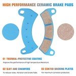Youxmoto Ceramic Brake Pads for Polaris RZR