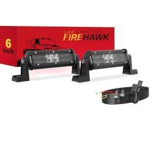 Firehawk 6-Inch LED Light Bar Set - 35,000LM