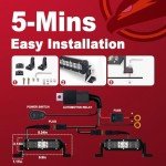 Firehawk 6-Inch LED Light Bar Set - 35,000LM
