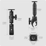 Garmin Compatible Mount for ATV/UTV - Medium Arm