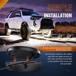 Nilight 4PCS Waterproof LED Rock Lights - White