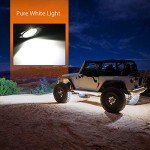Nilight 4PCS Waterproof LED Rock Lights - White