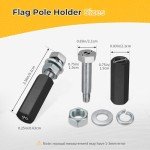 M MATI Quick Release Flag Pole Holders - 2 Pack