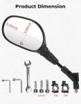 Adjustable 10MM ATV Side Rearview Mirrors