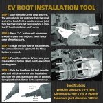 Dasbecan CV Joint Boot Tool Kit with Pliers