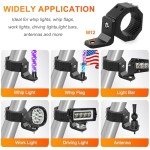 Adjustable Whip Light Mounts for ATV/UTV - Pack of 2