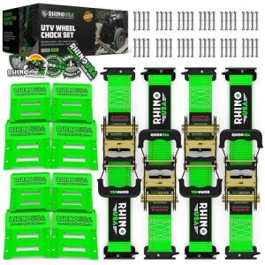 Rhino USA Heavy Duty Wheel Chock Tie Down Kit