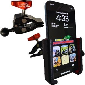 All-Metal Multi-Purpose Phone Holder for ATV & More