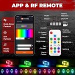 RGB Rock Lights with App Control for ATVs & Trucks